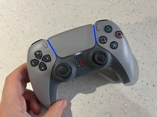 Custom PS5 Controller In 30th Grey Upgraded TMR Hall Effect  Joysticks