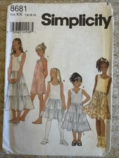 Simplicity Sewing Pattern 8681