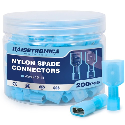 200 pcs nylon spade connectors - 200,