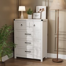 White, 5-Drawer Dresser