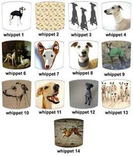Lampshades match whippets - lampshades, to