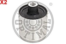 Front Inner Rear Control Arm Trailing Bush 2x OPTIMAL Fits BMW 11-19 31126851255