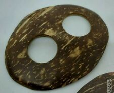 NEW COCONUT SHELL SARONG PAREO BUCKLE FASTENER CLIP TIE CLASP TOGGLE OVAL 