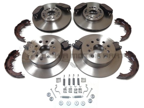 Front rear brake discs - rear, pads