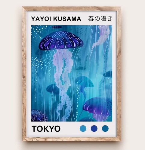 Yayoi kusama jellyfish poster - kusama,