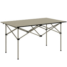 Outsunny Portable Folding Camping Table Roll Up Aluminium, Refurbished