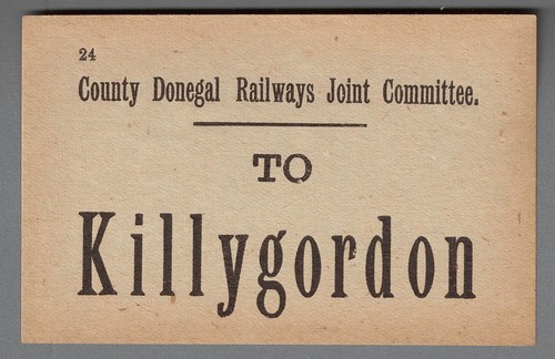 County donegal railways - county, joint