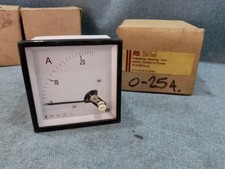 RS Pro Moving AC Analogue Panel Meter Amp meter 0-25A 72mm x 72mm
