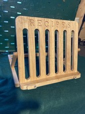 Wooden Folding Recipe Book Stand Excellent Used Condition