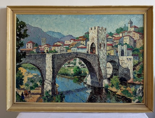 Vintage 1970s oil painting - vintage,