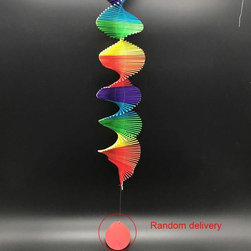 Rainbow spiral windmill - x,