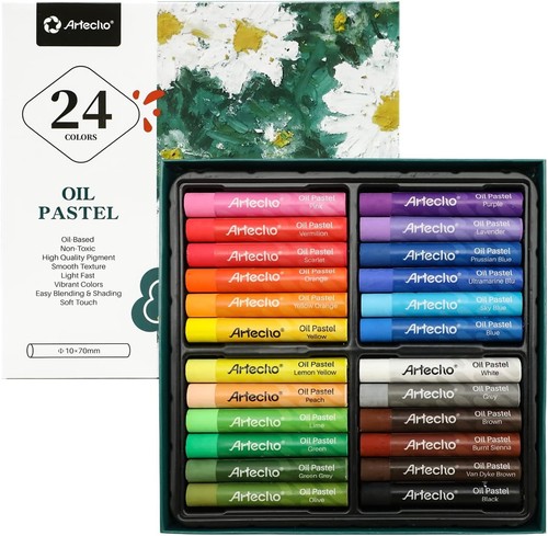 Chisel point oil pastels - chisel,