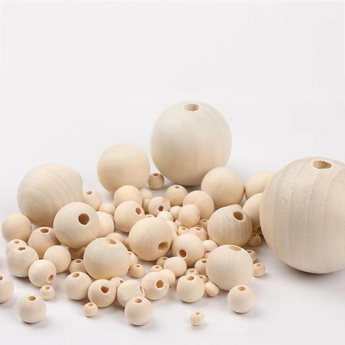 20pcs natural round wooden - 20pcs,