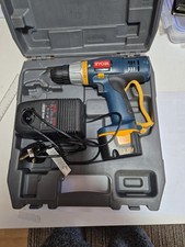 Ryobi CDD-1201 Cordless Drill/Driver 12V Battery, Charger and Case