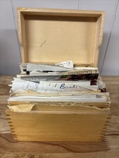 Vintage Wood Recipe Box