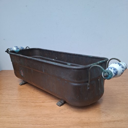 Vintage antique copper - copper, trough