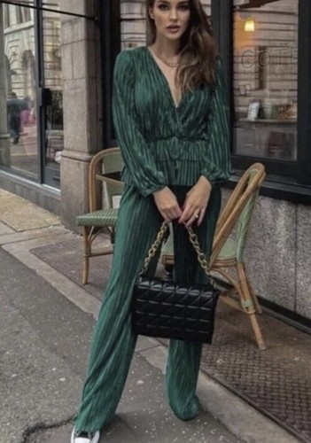 Green zara plisse - 💚,