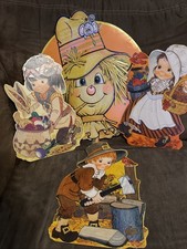 Vintage Hallmark & Beistle Autumn Fall Harvest Thanksgiving Die-Cuts