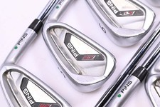 Ping i25 Irons / 4-PW+GW+SW / Green Dot / Stiff Flex Ping CFS Shafts