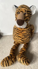 Vintage Russ Large Tiger Soft Toy Displayed Only good Condition