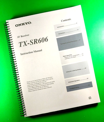 Owners manual for onkyo - manual,