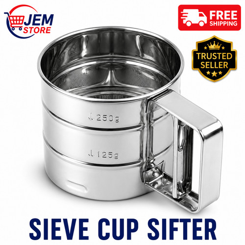 Sieve cup sifter - sifter, tool
