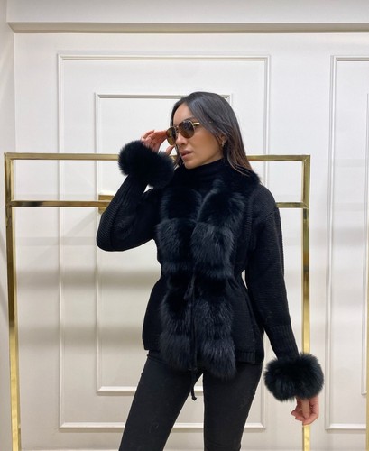 Knitwear real fox - real, fur
