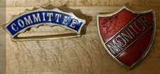 COMMITTEE ENAMEL BADGE BLUE &