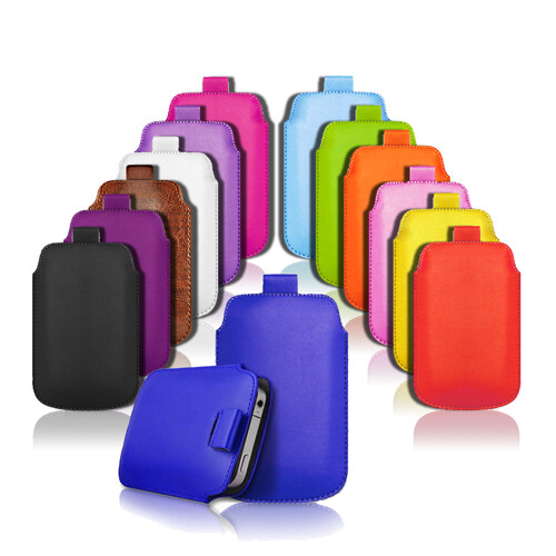 Leather pull tab skin - leather, case