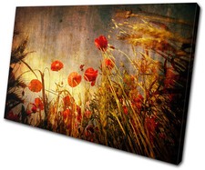 Floral Poppies Flowers SINGLE
