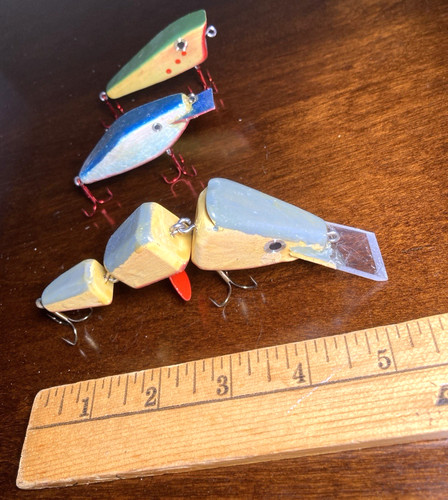 Vintage fishing lures hand - vintage, lures,