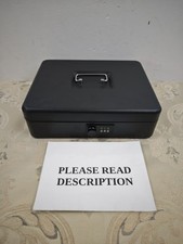 Cathedral Products 12 Inch Steel Cash Box with Combination Lock | Durable (READ)