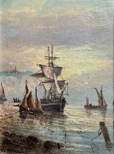 Antique 19th century oil - oil, on