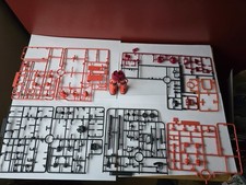 HG Char's Zaku II Revive partially built Gundam model kit, missing parts
