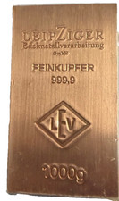 Copper Ingot / bar 1000g