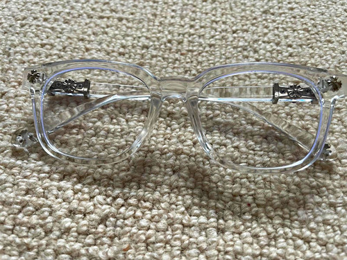 Clear and sliver chrome hearts