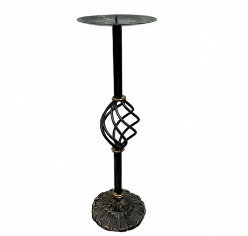Large vintage black metal gold - black,
