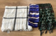 3 Ladies Warm Scarves/shawls From Marks And Spencer & H&M