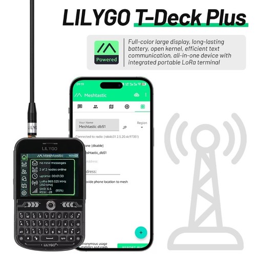 Lilygo deck plus - t-deck, esp32-s3