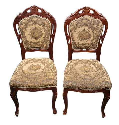 Pair vintage balloon back - pair,