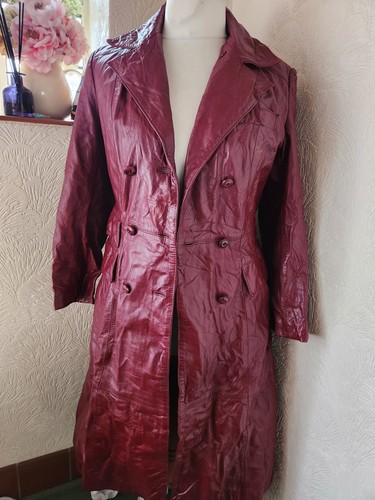 Ladies maroon genuine leather - maroon,