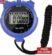 Digital Handheld Stopwatch Sports Timer Alarm Clock Counter Training Running UK