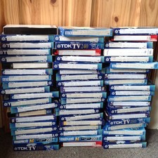 Job Lot of 60 Blank VHS Tapes