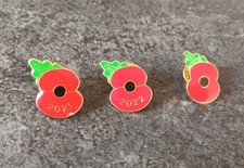 Three British Legion Collectors Pin Badges, '21 '22 and Plain
