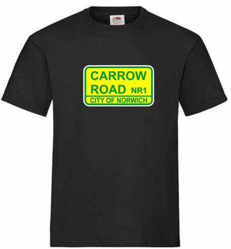 Norwich city shirt carrow - t-shirt,