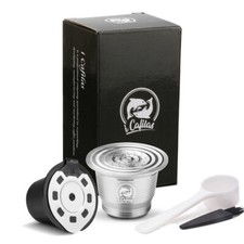i Cafilas Refillable Stainless Coffee Capsule Pod For Nespresso Le Cube CitiZ UK