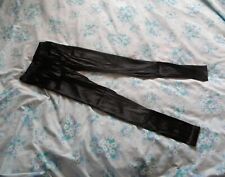 TopShop Black  Stretch SATIN Size 8 Basic Leggings Disco Pants