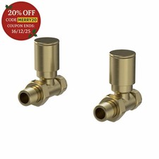 RadiLux Straight Brushed Brass