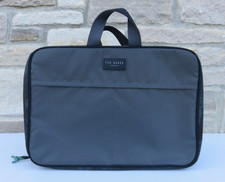 TED BAKER MEN'S GREY TOILETRY COSMETICS TOILETRIES TRAVEL VANITY CARRY BAG CASE