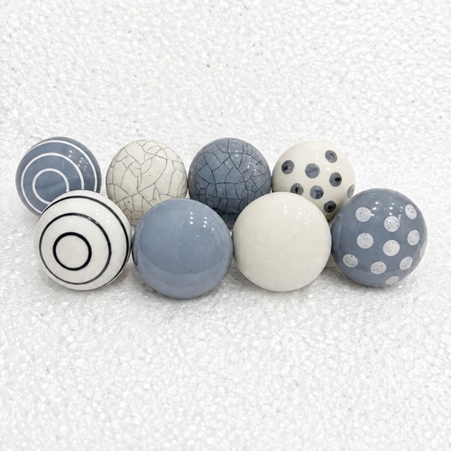 Pack round grey white - round,